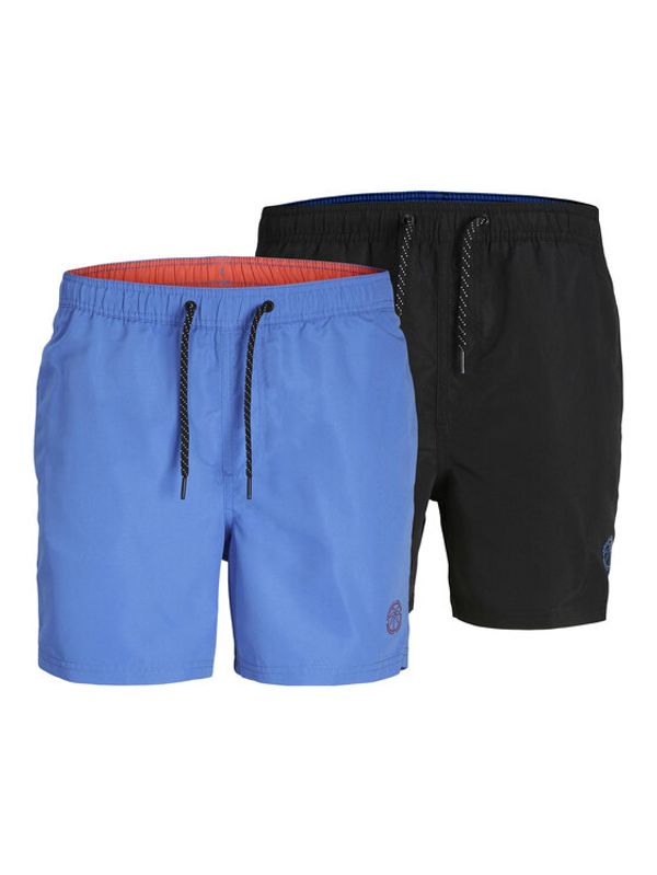Jack&Jones Jack&Jones Комплект 2 чифта плувни шорти 12238731 Черен Regular Fit