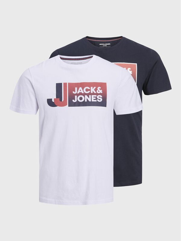 Jack&Jones Jack&Jones Комплект 2 тишъртки 12238743 Син Standard Fit