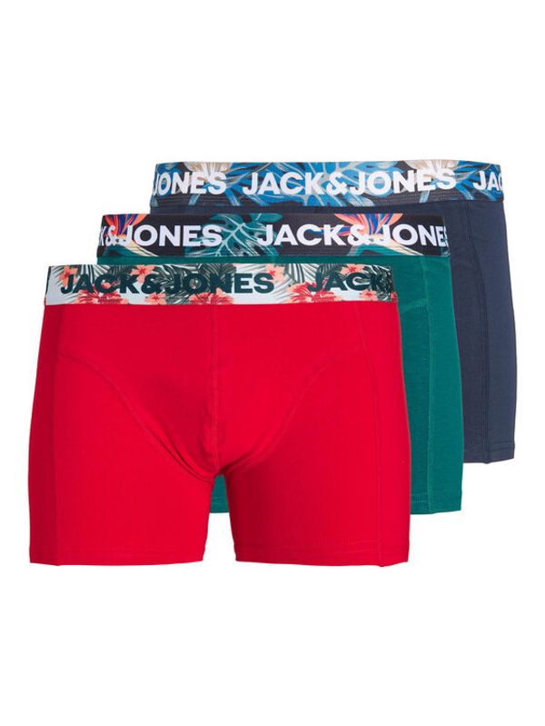 Jack&Jones Jack&Jones Комплект 3 чифта боксерки 12224868 Червен
