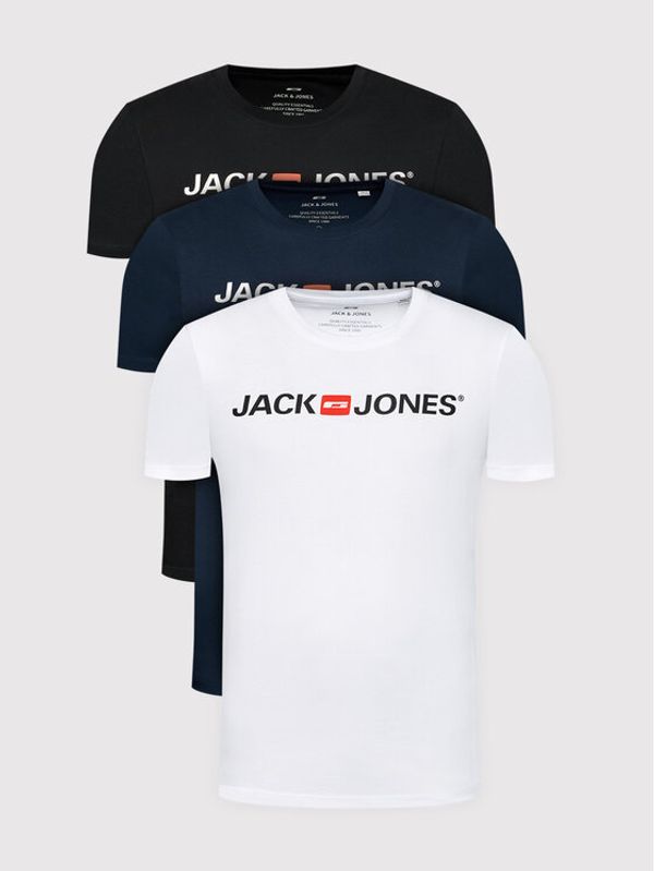 Jack&Jones Jack&Jones Комплект 3 тишърти Corp Logo 12191330 Цветен Slim Fit