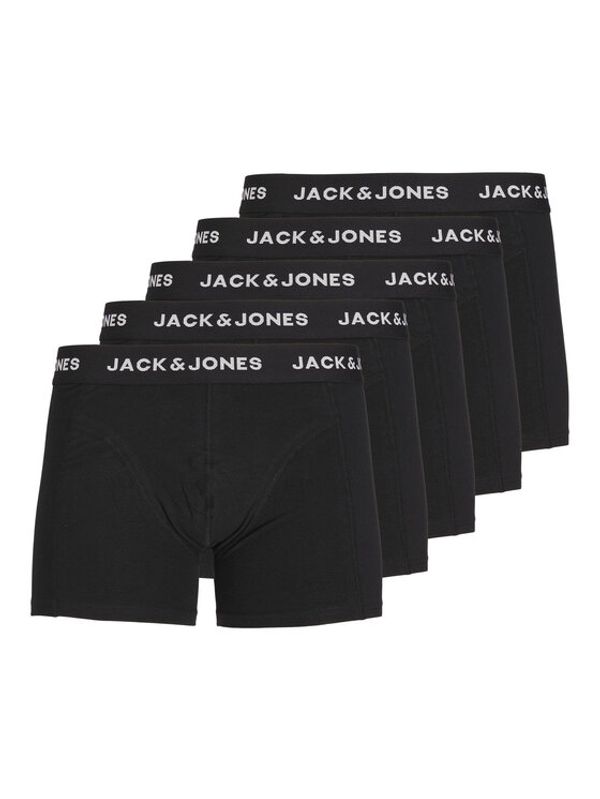 Jack&Jones Jack&Jones Комплект 5 чифта боксери 12242049 Черен