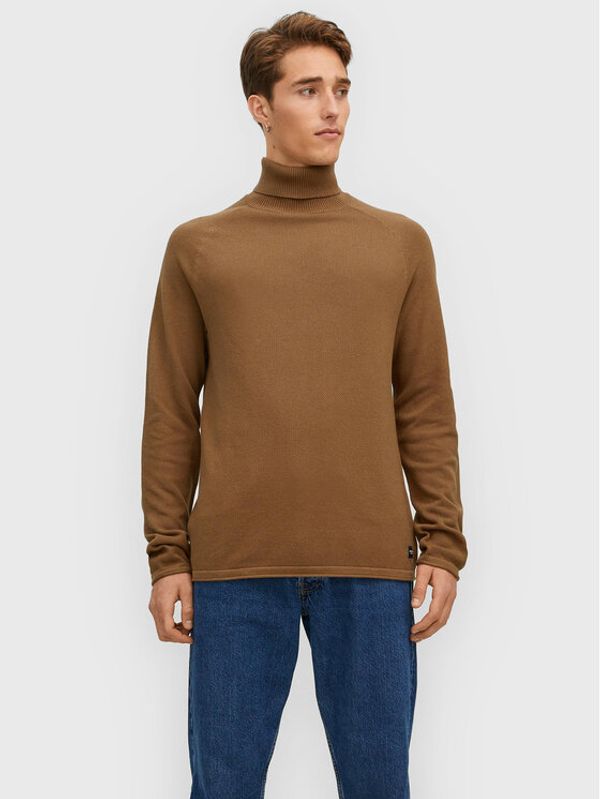 Jack&Jones Jack&Jones Поло Hill Knit Roll 12210931 Кафяв Regular Fit
