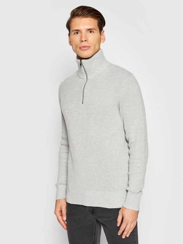 Jack&Jones Jack&Jones PREMIUM Поло Perfect 12193527 Сив Regular Fit