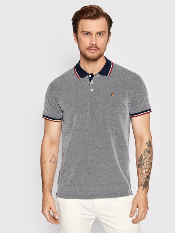 Jack&Jones Jack&Jones PREMIUM Тениска с яка и копчета Bluwin 12169064 Тъмносин Regular Fit
