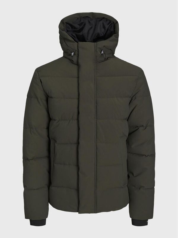 Jack&Jones Jack&Jones Пухено яке Clean 12215132 Зелен Regular Fit