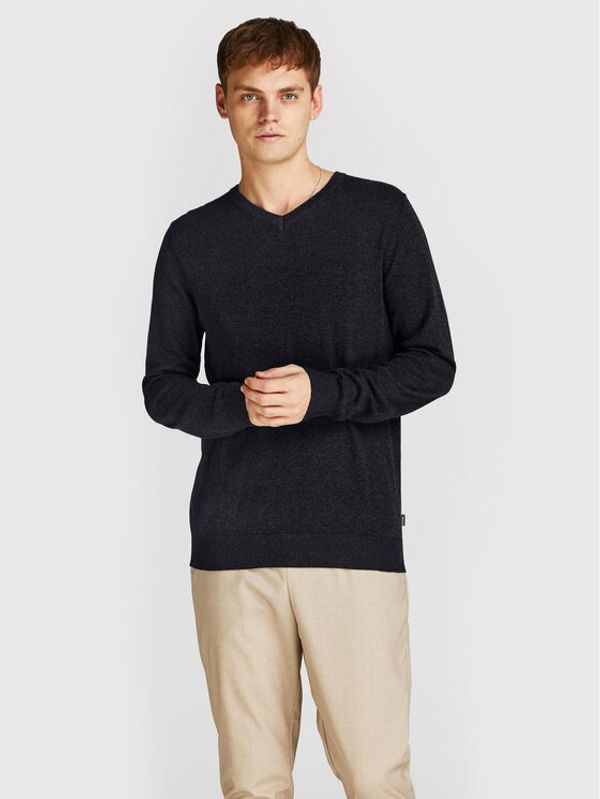 Jack&Jones Jack&Jones Пуловер Emil 12208365 Черен Regular Fit