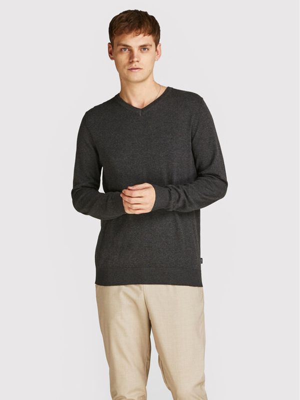 Jack&Jones Jack&Jones Пуловер Emil 12208365 Сив Regular Fit