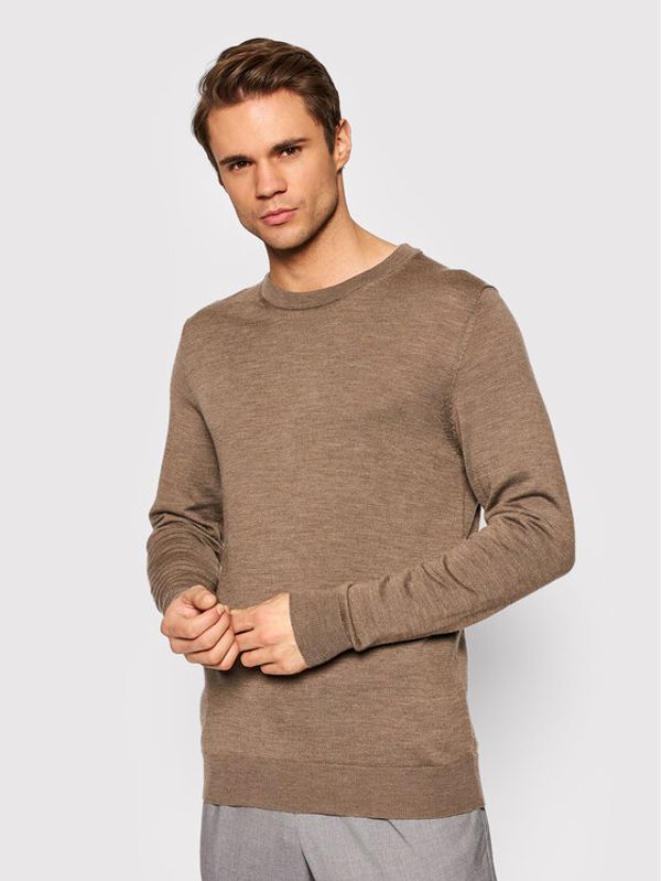 Jack&Jones Jack&Jones Пуловер Mark 12175288 Кафяв Regular Fit