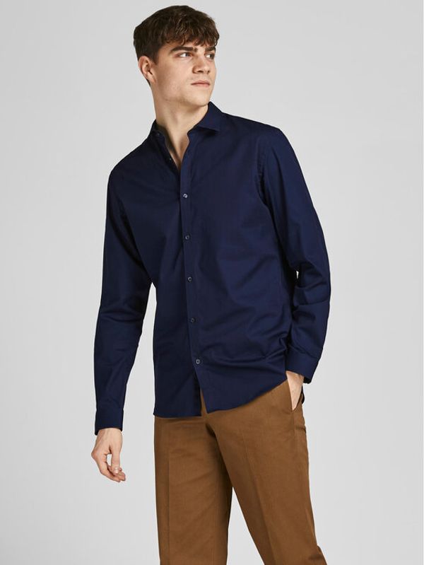 Jack&Jones Jack&Jones Риза 12201905 Тъмносин Slim Fit