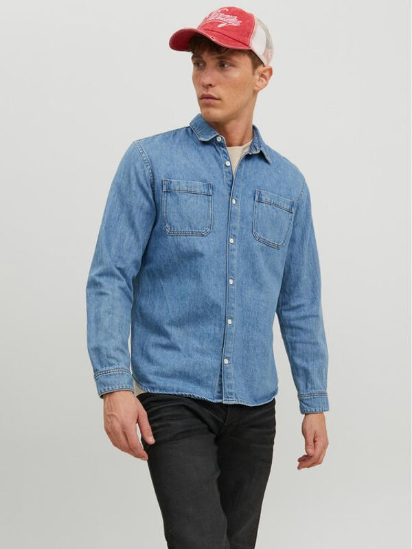 Jack&Jones Jack&Jones Риза 12224328 Син Regular Fit