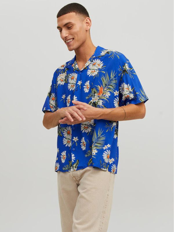 Jack&Jones Jack&Jones Риза 12227625 Син Relaxed Fit