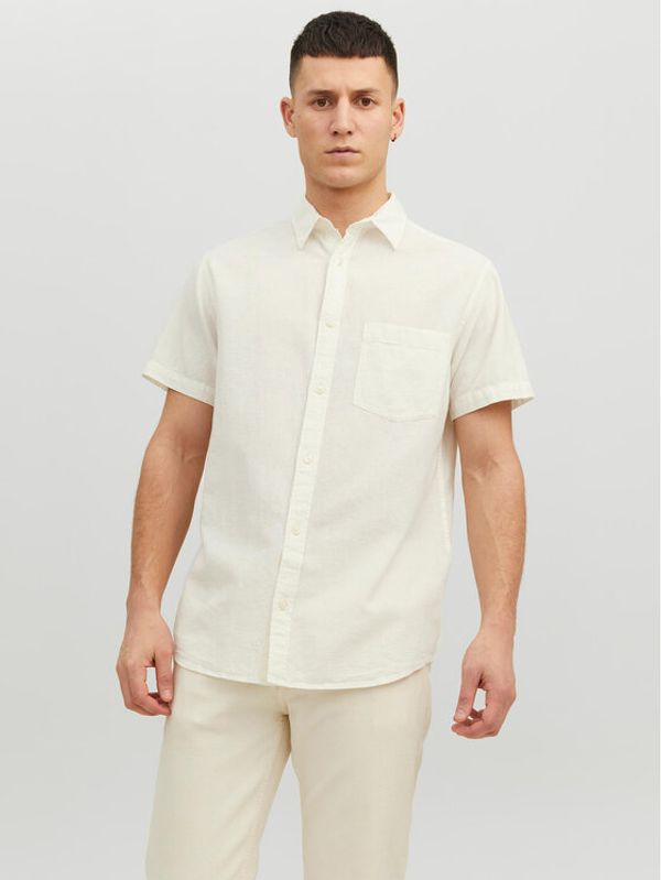 Jack&Jones Jack&Jones Риза 12234699 Бял Relaxed Fit