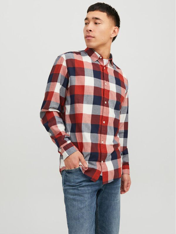 Jack&Jones Jack&Jones Риза 12235965 Червен Slim Fit