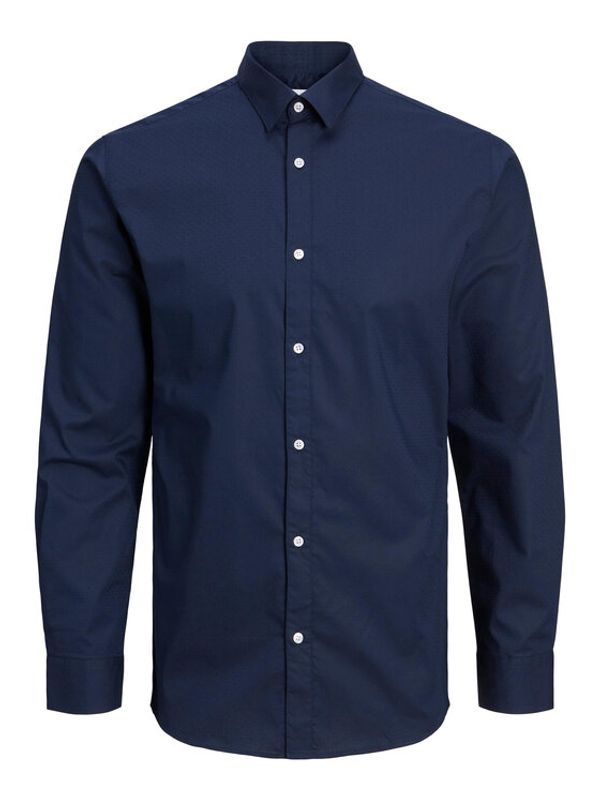 Jack&Jones Jack&Jones Риза 12238173 Тъмносин Slim Fit
