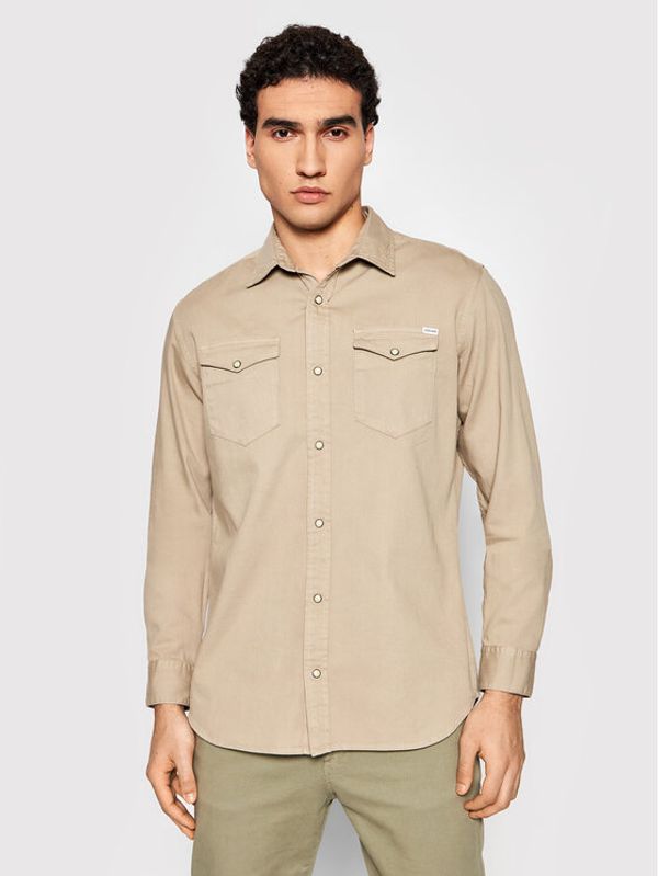 Jack&Jones Jack&Jones Риза Sheridan 12138115 Сив Slim Fit