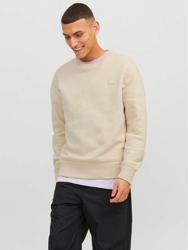 Jack&Jones Jack&Jones Суитшърт 12240188 Бежов Relaxed Fit
