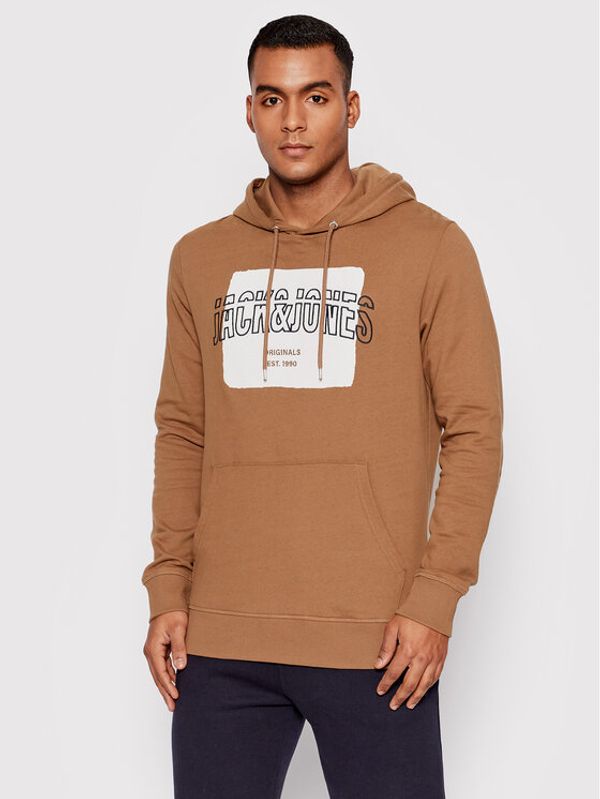 Jack&Jones Jack&Jones Суитшърт Artist 12198286 Кафяв Regular Fit