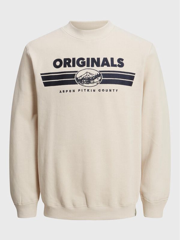 Jack&Jones Jack&Jones Суитшърт Aspen 12216136 Бежов Oversize