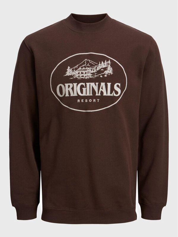 Jack&Jones Jack&Jones Суитшърт Aspen 12216136 Кафяв Oversize