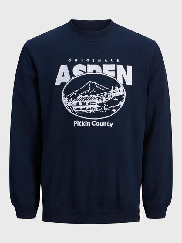 Jack&Jones Jack&Jones Суитшърт Aspen 12216136 Тъмносин Oversize