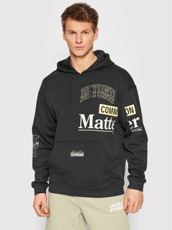 Jack&Jones Jack&Jones Суитшърт Barricade 12207515 Черен Oversiza