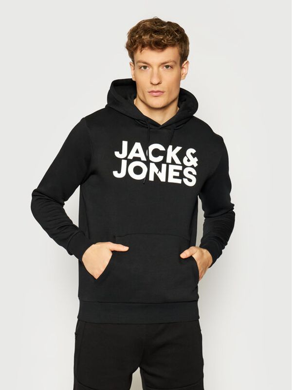 Jack&Jones Jack&Jones Суитшърт Corp Logo 12152840 Черен Regular Fit