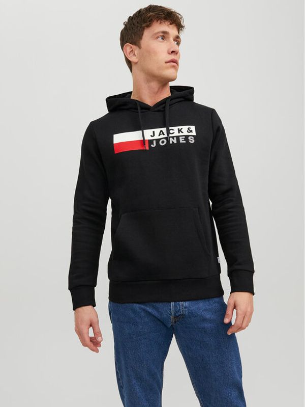 Jack&Jones Jack&Jones Суитшърт Corp Logo 12152840 Черен Regular Fit