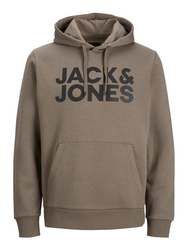 Jack&Jones Jack&Jones Суитшърт Corp Logo 12152840 Кафяв Regular Fit