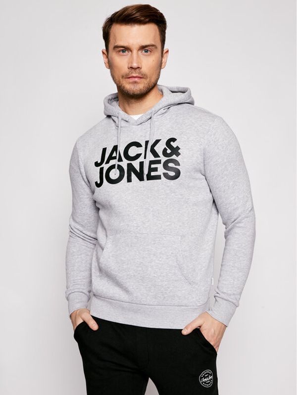Jack&Jones Jack&Jones Суитшърт Corp Logo 12152840 Сив Regular Fit