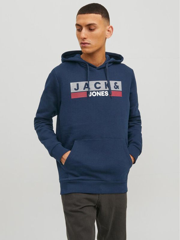 Jack&Jones Jack&Jones Суитшърт Corp Logo 12152840 Тъмносин Regular Fit