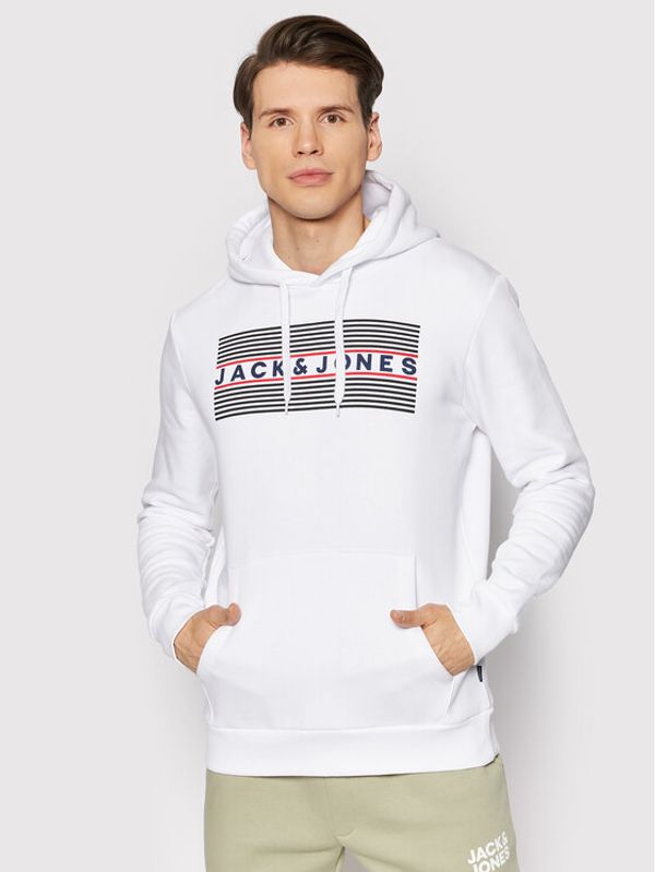 Jack&Jones Jack&Jones Суитшърт Corp Logo Sweat 12152840 Бял Regular Fit
