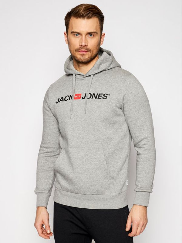 Jack&Jones Jack&Jones Суитшърт Corp Old Logo 12137054 Сив Regular Fit