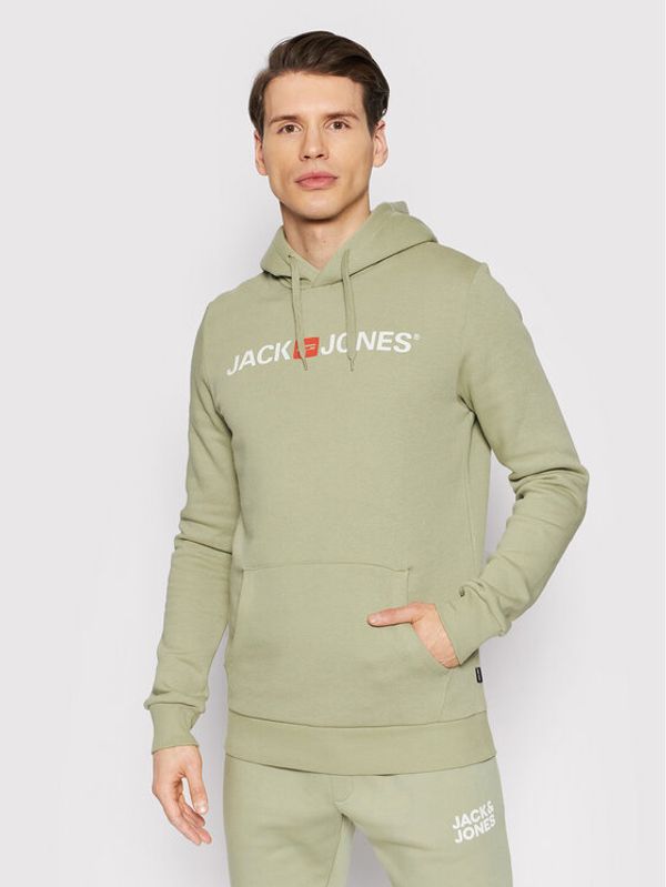 Jack&Jones Jack&Jones Суитшърт Corp Old Logo 12137054 Зелен Regular Fit