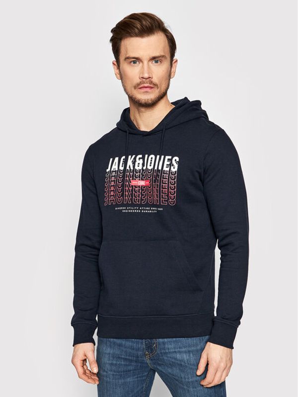 Jack&Jones Jack&Jones Суитшърт Cyber 12206191 Тъмносин Regular Fit