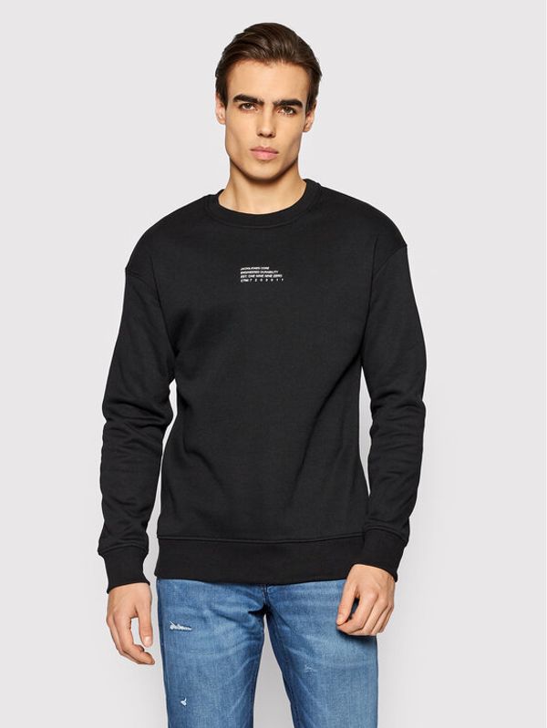 Jack&Jones Jack&Jones Суитшърт Globe 12200747 Черен Relaxed Fit