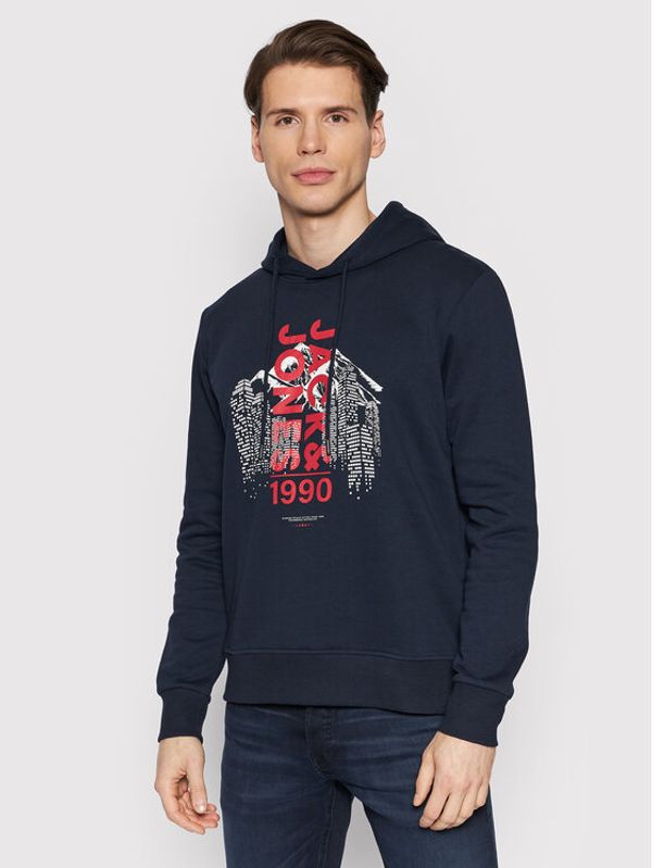Jack&Jones Jack&Jones Суитшърт Kalf 12202138 Тъмносин Regular Fit