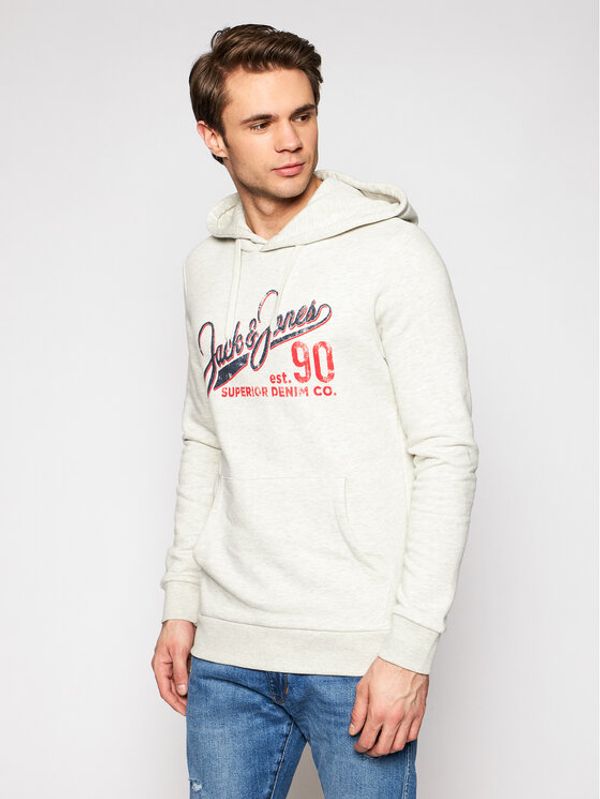 Jack&Jones Jack&Jones Суитшърт Logo 12172349 Сив Regular Fit