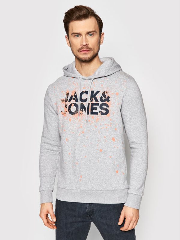 Jack&Jones Jack&Jones Суитшърт New Splash 12200462 Сив Regular Fit