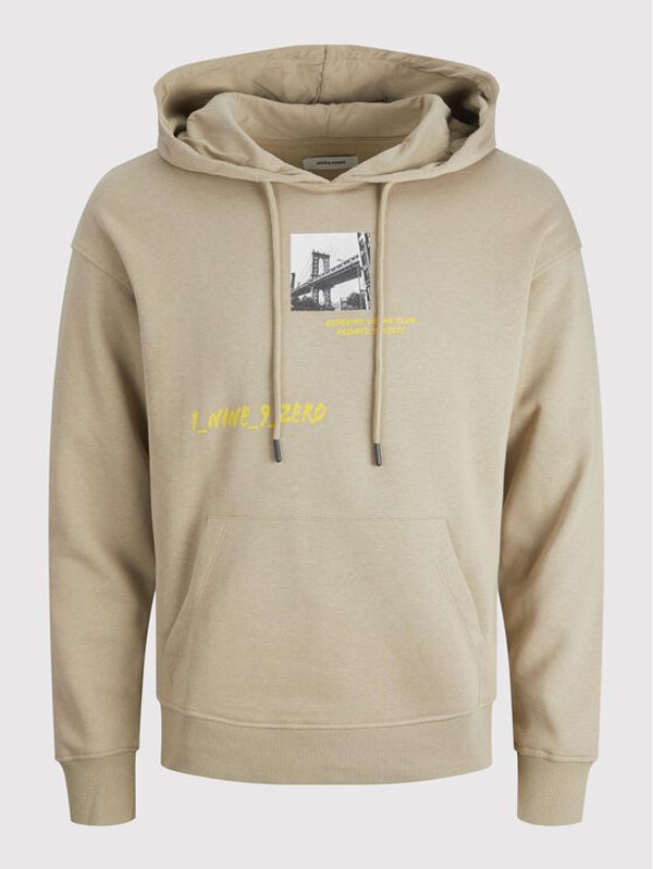 Jack&Jones Jack&Jones Суитшърт Scrawl 12211548 Бежов Regular Fit