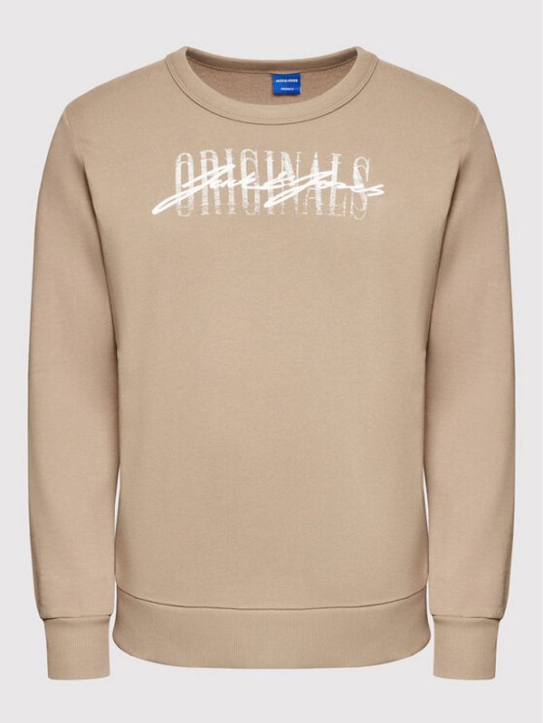Jack&Jones Jack&Jones Суитшърт Script 12205812 Кафяв Regular Fit