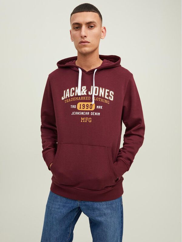 Jack&Jones Jack&Jones Суитшърт Stamp 12211551 Бордо Regular Fit