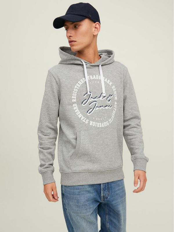 Jack&Jones Jack&Jones Суитшърт Stamp 12211551 Сив Regular Fit