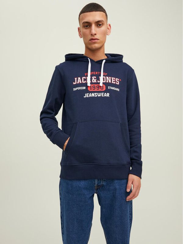 Jack&Jones Jack&Jones Суитшърт Stamp 12211551 Тъмносин Regular Fit