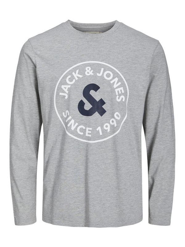 Jack&Jones Jack&Jones Тениска на пижама 12224912 Сив Standard Fit