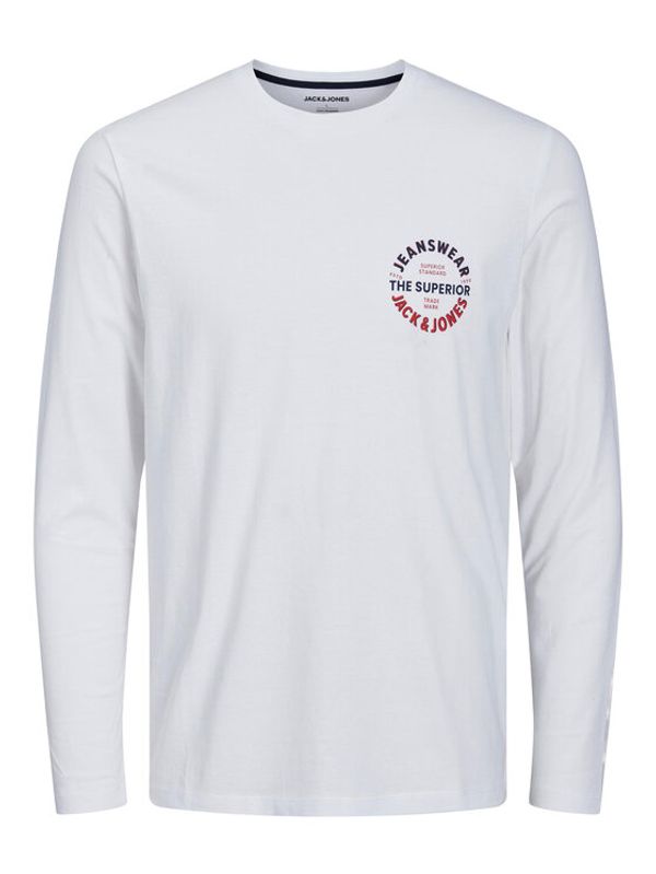 Jack&Jones Jack&Jones Тениска с дълъг ръкав 12222341 Бял Standard Fit