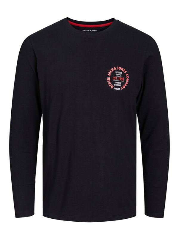Jack&Jones Jack&Jones Тениска с дълъг ръкав 12222341 Черен Standard Fit