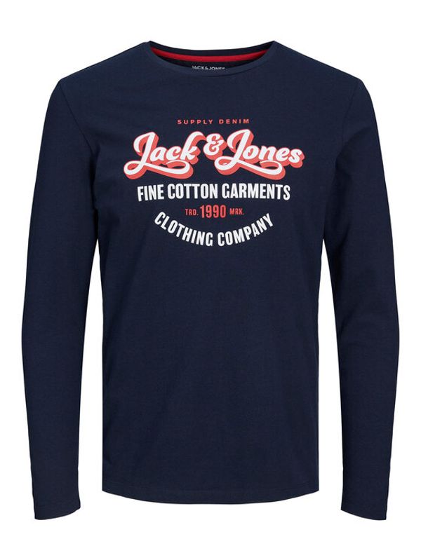 Jack&Jones Jack&Jones Тениска с дълъг ръкав 12222341 Тъмносин Standard Fit