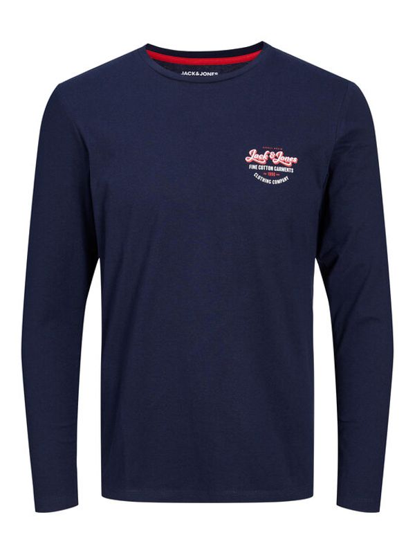 Jack&Jones Jack&Jones Тениска с дълъг ръкав 12222341 Тъмносин Standard Fit