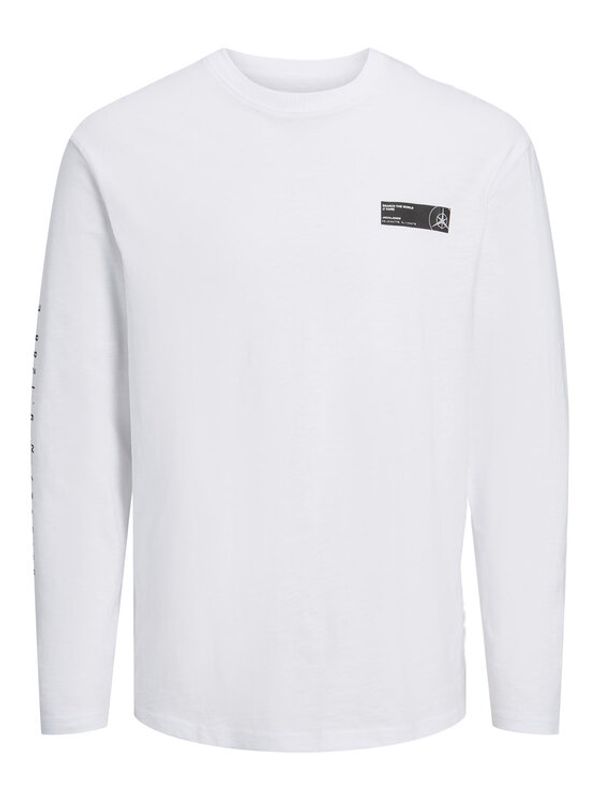 Jack&Jones Jack&Jones Тениска с дълъг ръкав 12229680 Бял Relaxed Fit