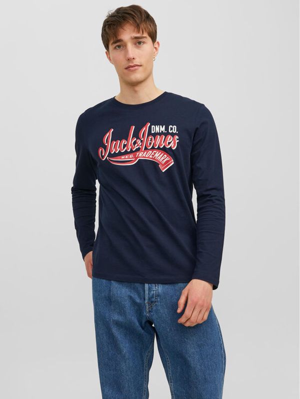 Jack&Jones Jack&Jones Тениска с дълъг ръкав 12236061 Тъмносин Standard Fit